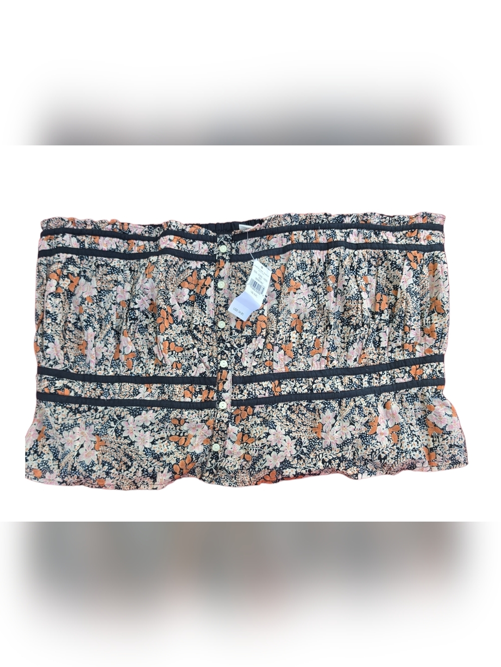American Eagle Outfitters Floral Smocked Tube Top NwT Size XXL
